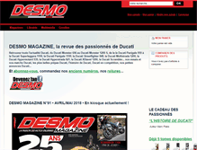 Tablet Screenshot of desmomagazine.fr